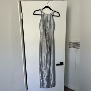 Camille La Vie Silver Evening/Prom gown size 2